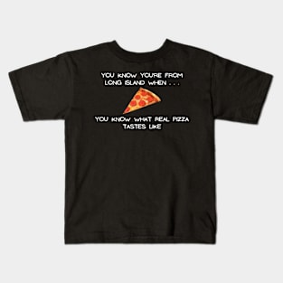 Long Island Pizza 2 (Dark Colors) Kids T-Shirt